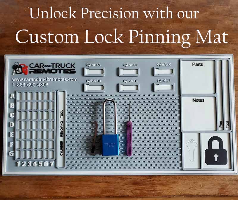 Lock Picking Tool Box PVC Silicone Work Table Mat Workbench Protector Custom Lock Pinning Mat Utility Rubber Tool Mat