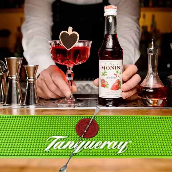 Tanqueray London Dry Gin Custom Logo Cocktail Rubber Bar Spill Mats Soft PVC Bar Runner Mat Pub Drink Bar Beer Mats