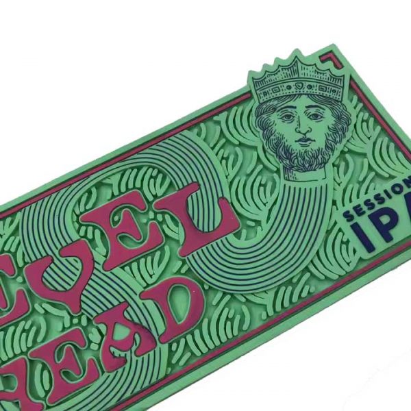 Level Head Greene King Branded Logo Pub Beer Bar Mats Rail PVC Printed Wine Drink Bar Runner Custom Rubber Spill Mat